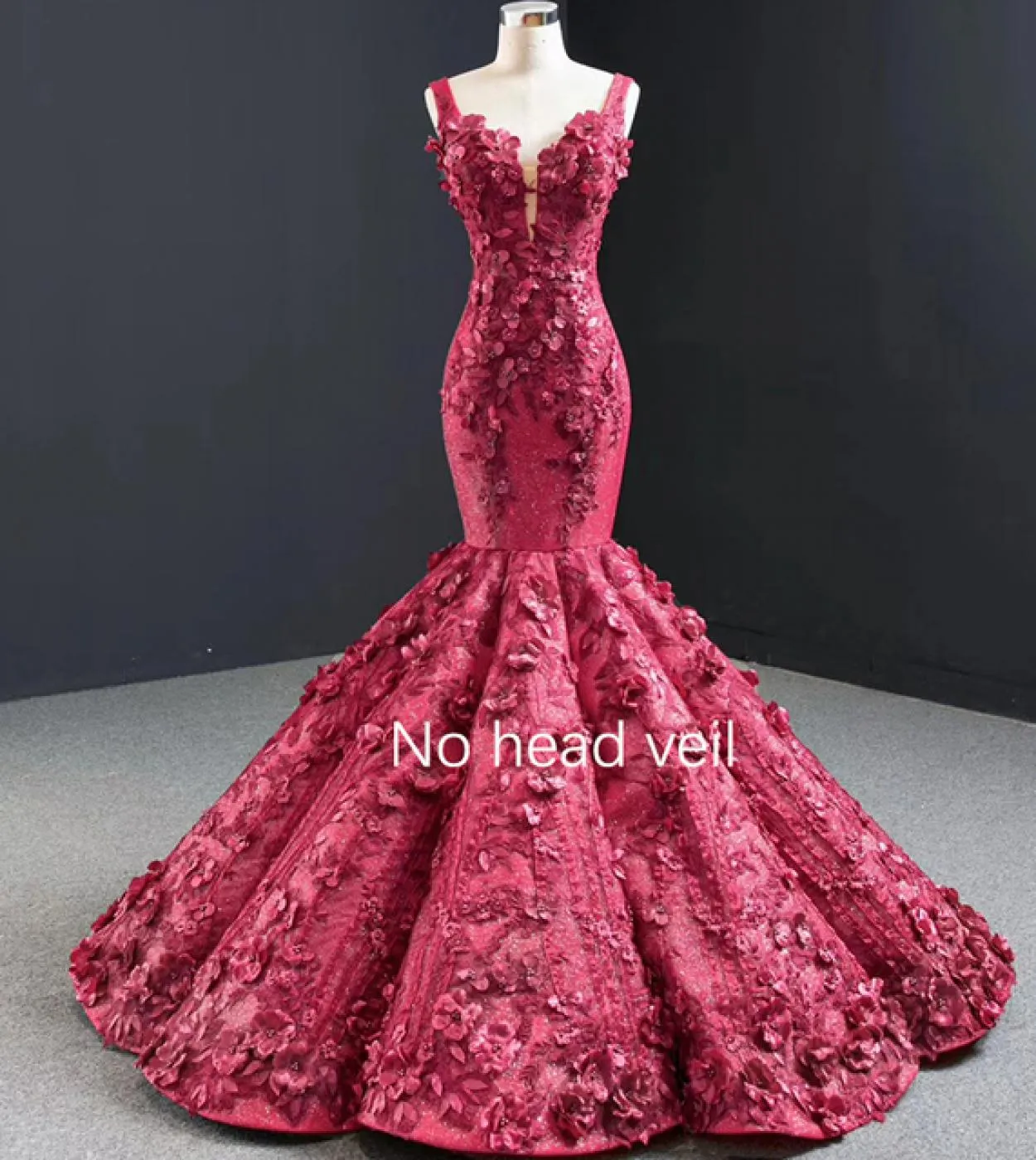 Abiti da sposa a sirena rossa Serene Hill Dress Abito rosso Abito da sposa rosso Sposa