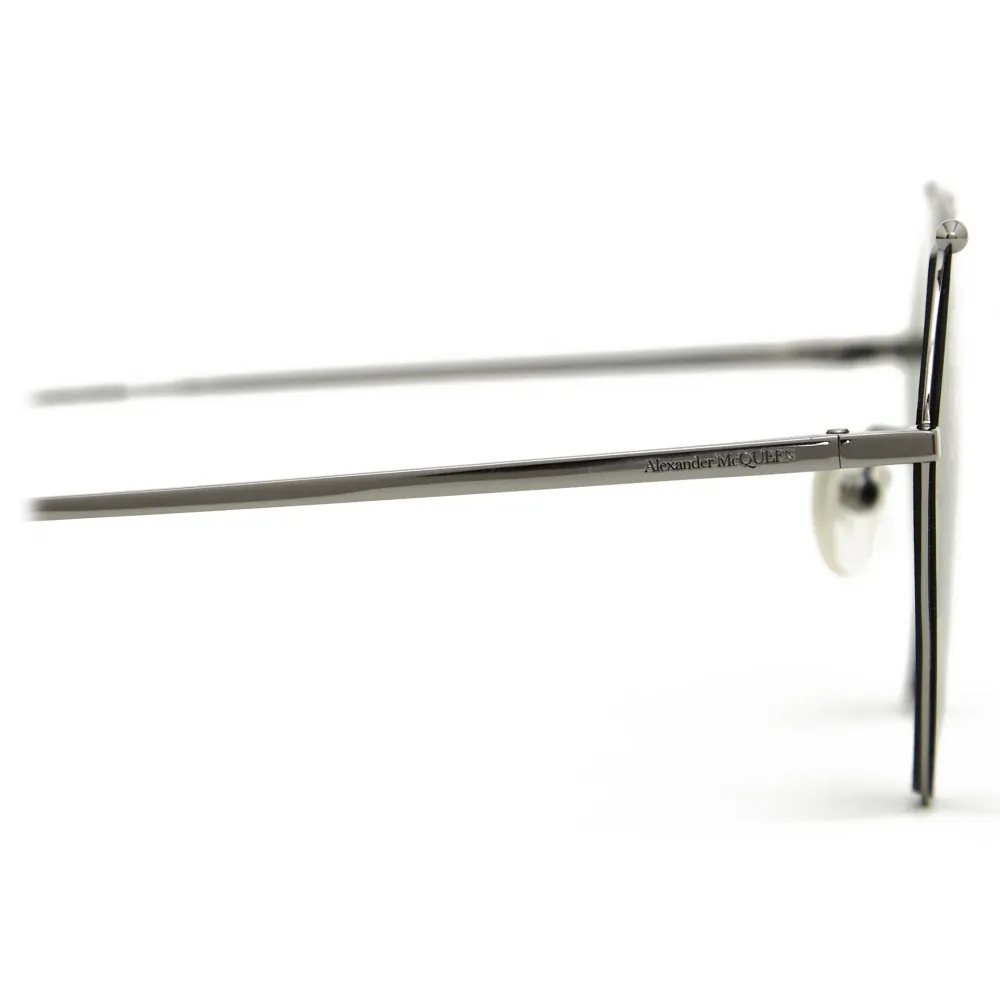 Alexander McQueen - Occhiali da Sole Top Piercing - Rutenio - Alexander McQueen Eyewear