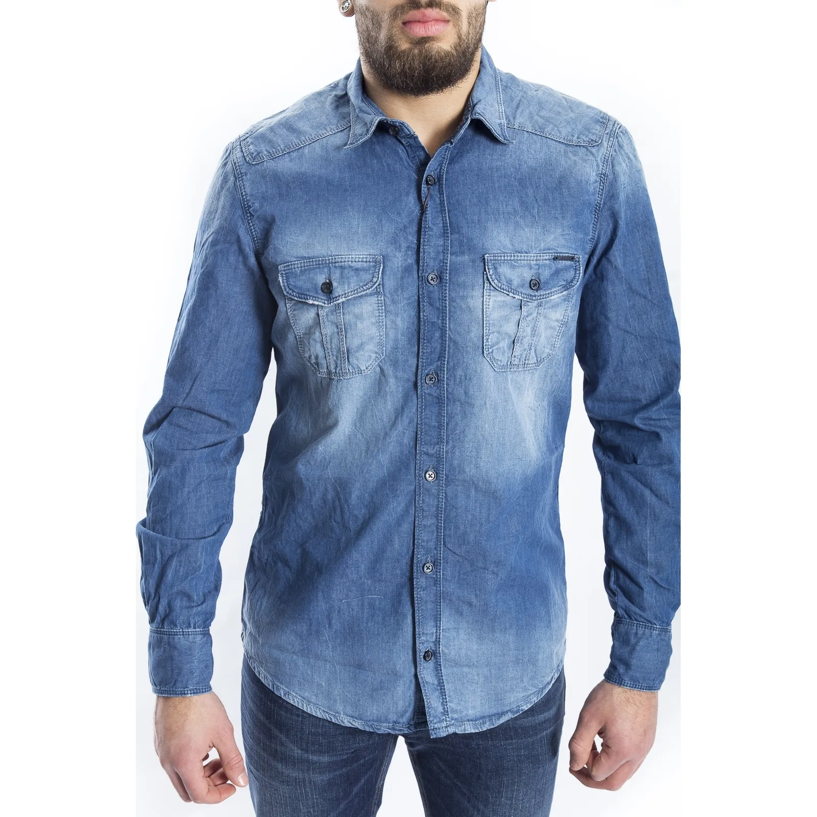 ANTONY MORATO Camicia UOMO in jeans DENIM MMSL00147