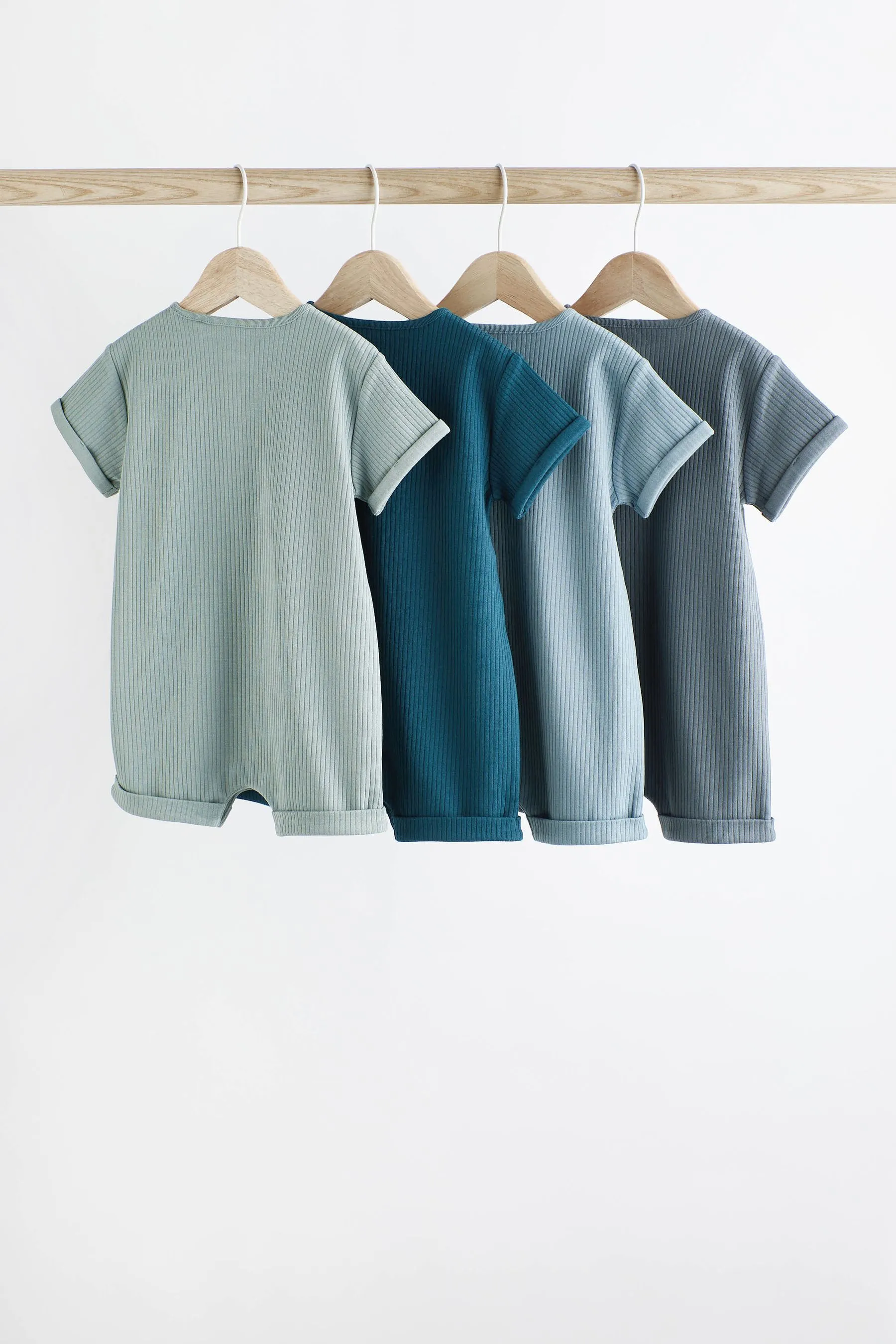 Baby Jersey 100% Cotton Rompers 4 Pack    