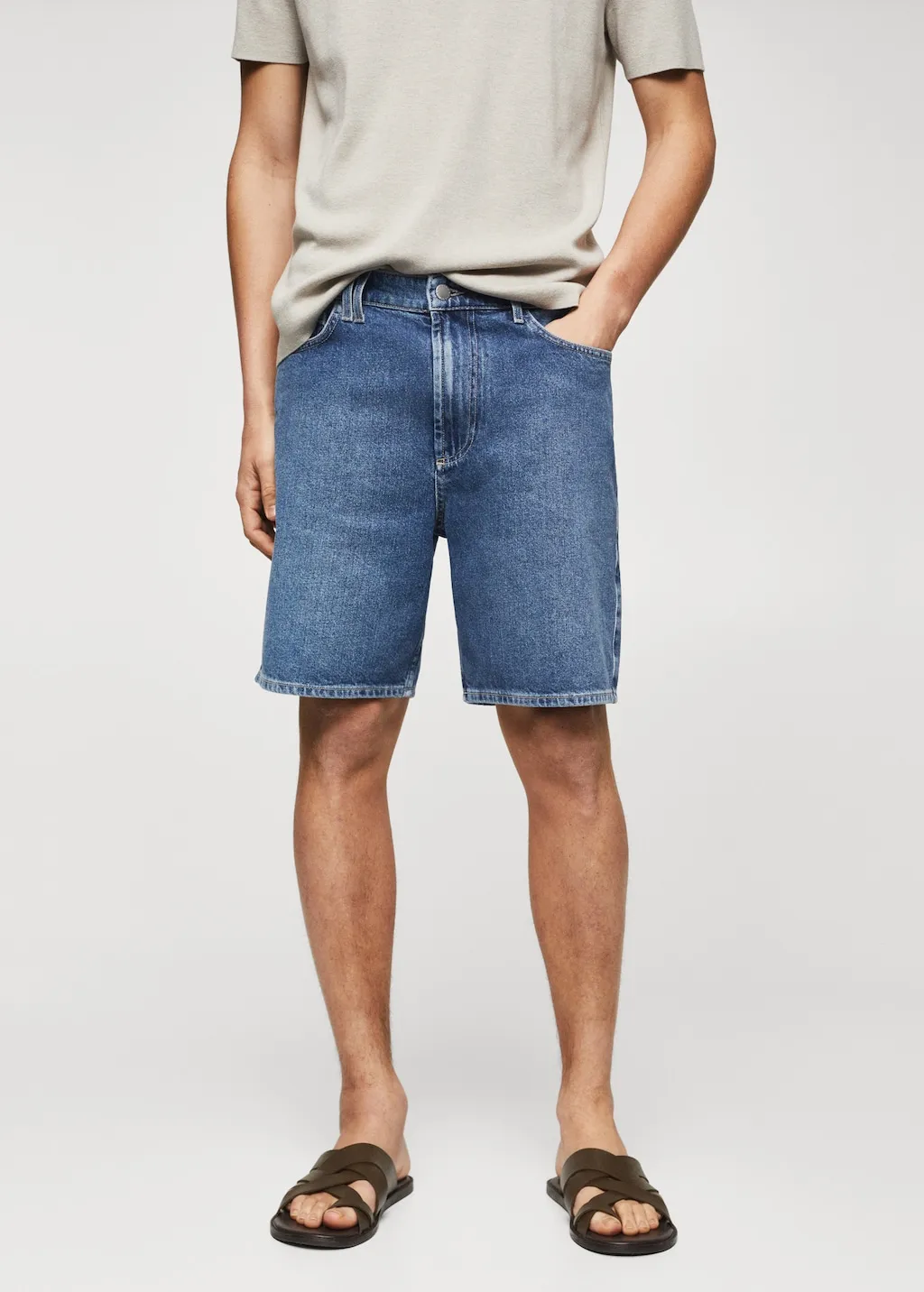Bermuda denim regular-fit