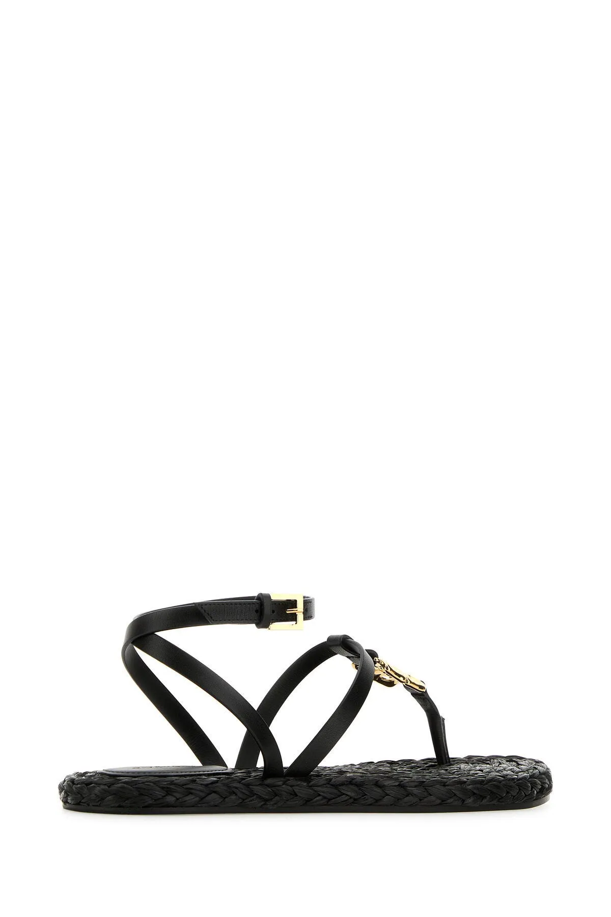 Black leather 4G Liquid sandals    