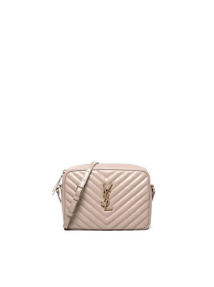 CAMERA BAG LOU IN PELLE MARTELLATA