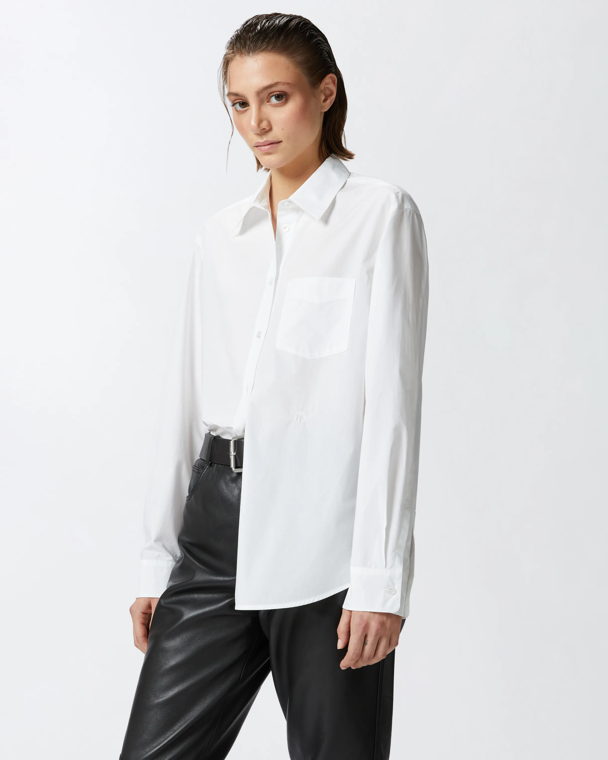  Camicia classica in popeline    