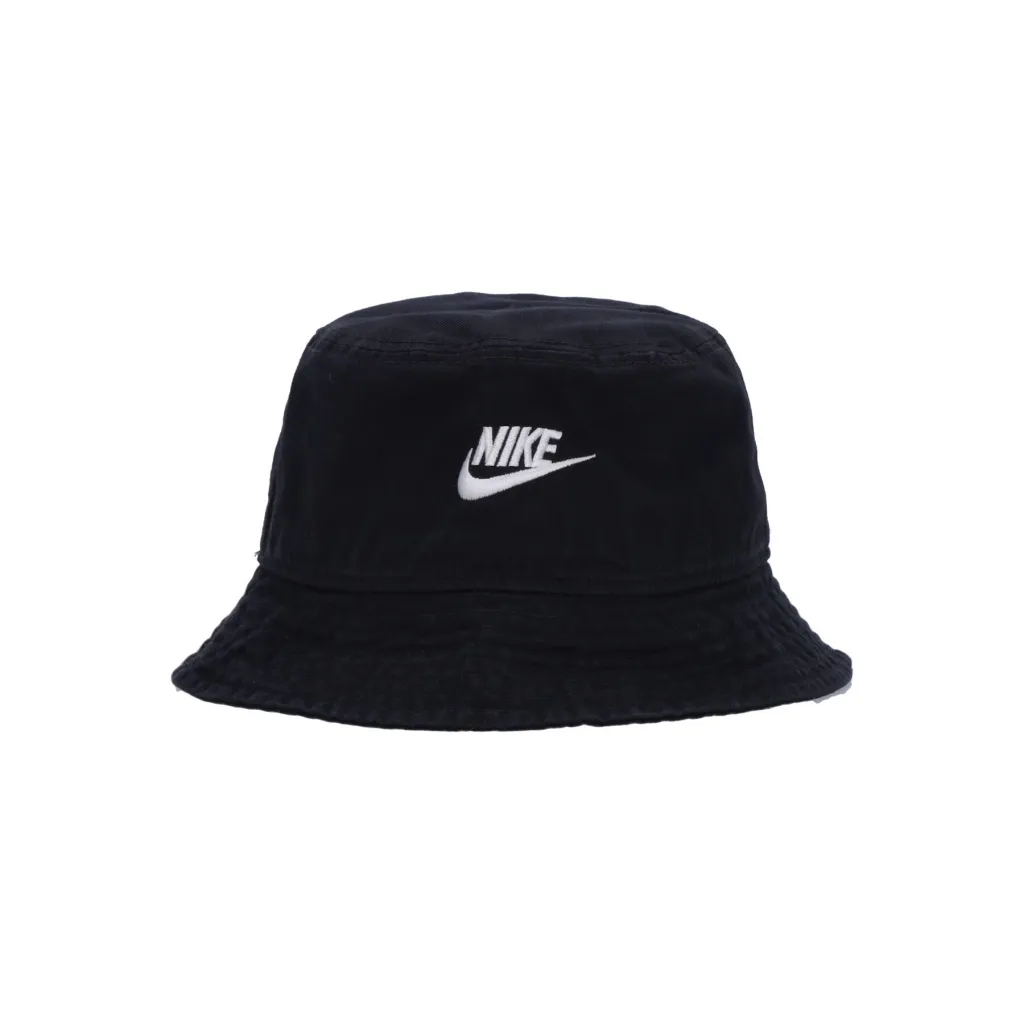 cappello da pescatore uomo apex bucket futura washed BLACK/WHITE