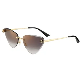 Cartier - Cat-Eye - Oro Grigio - Panthère de Cartier Collection - Occhiali da Sole - Cartier Eyewear