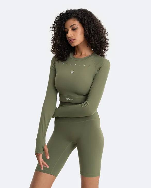 Crop top a maniche lunghe | Forza interiore  