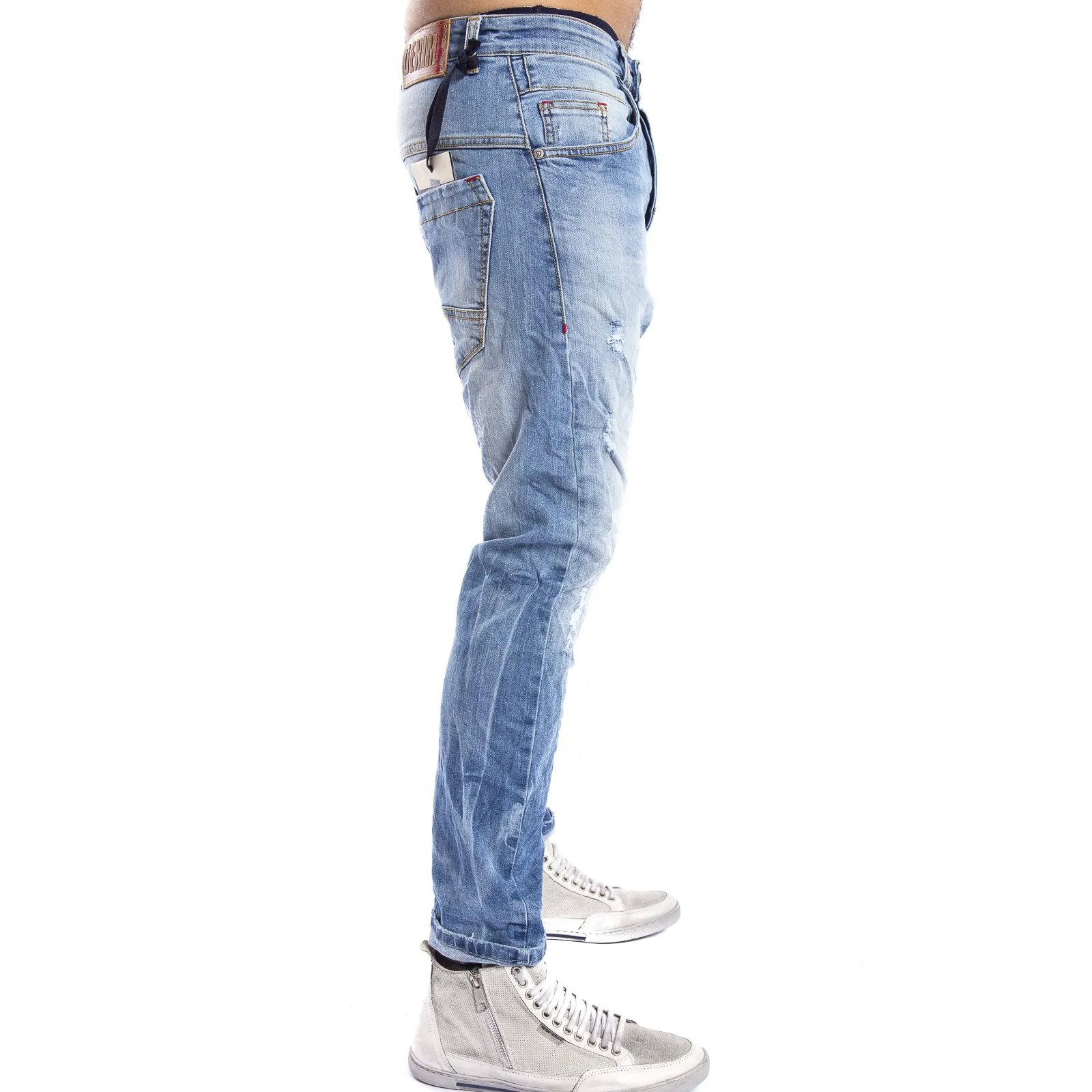 GIANNI LUPO Jeans con strappi 4 bottoni DENIM Art. TOKYO