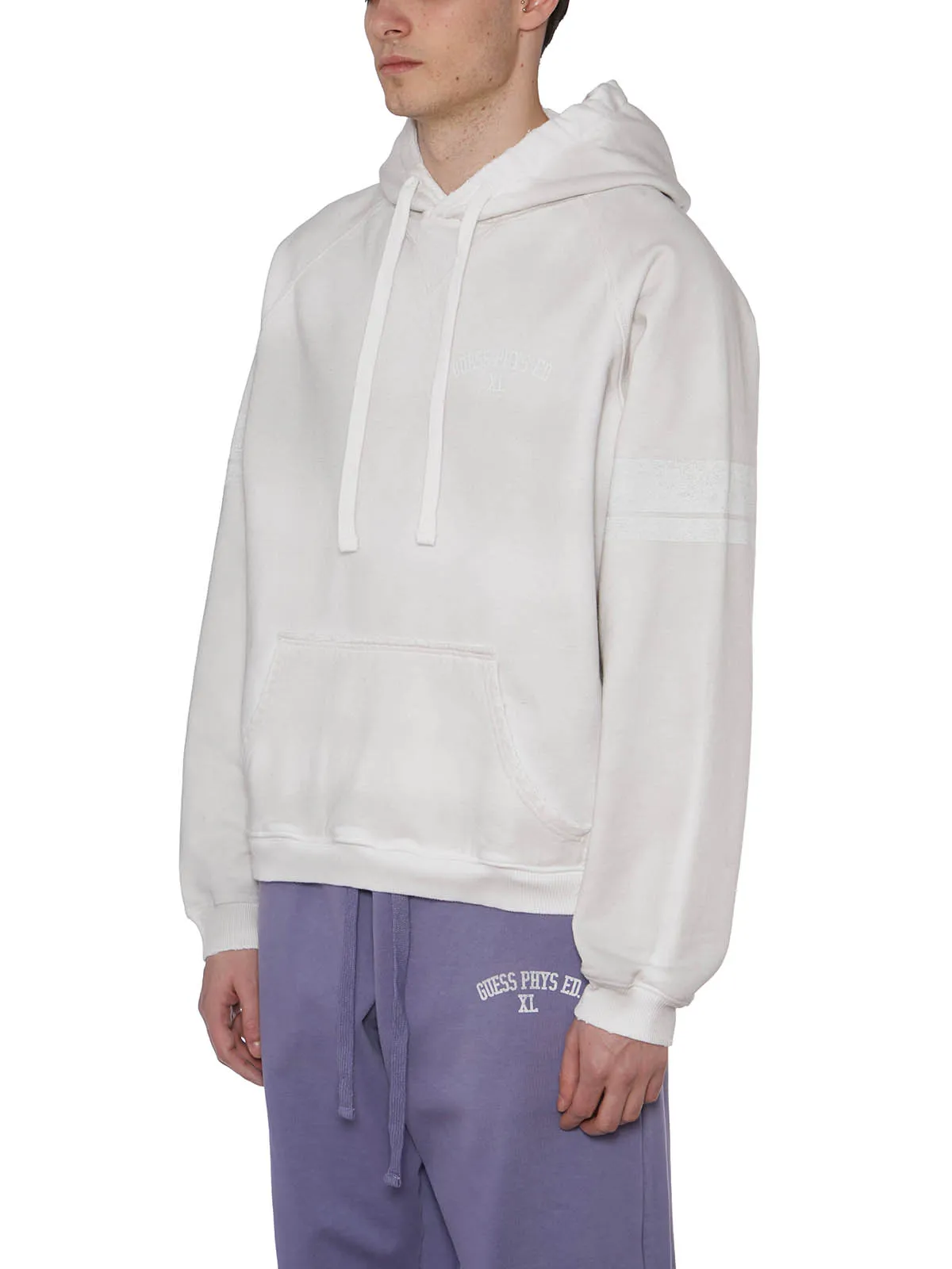 GUESS USA  FELPA IN COTONE CON CAPPUCCIO 