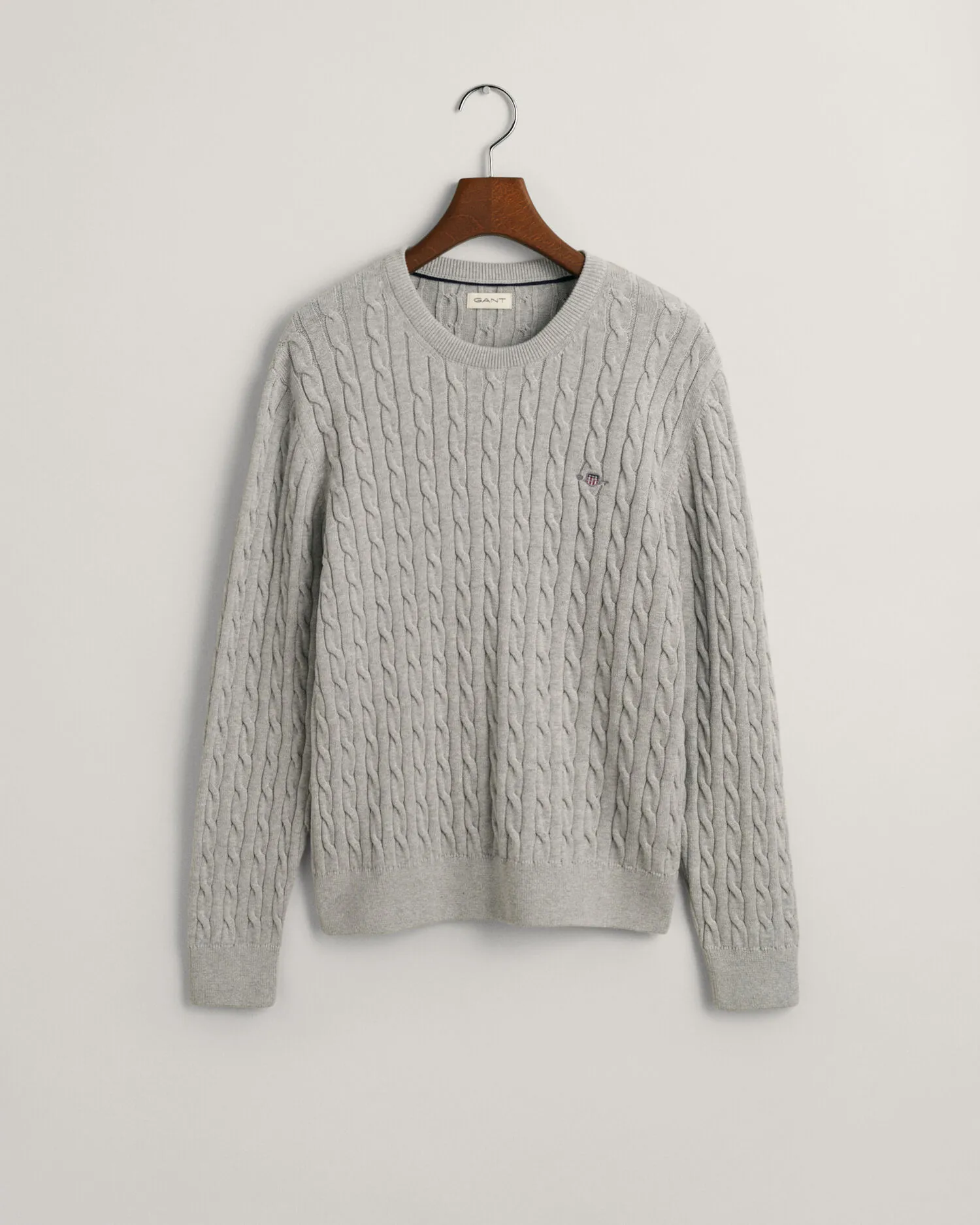Maglia girocollo in cotone a trecce Shield Teens    