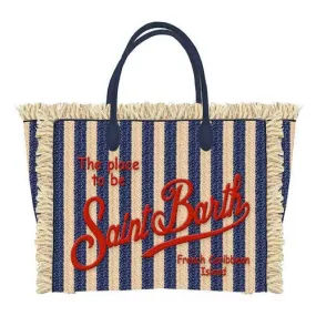 Mc2 Saint Barth Straw Bag / Blue