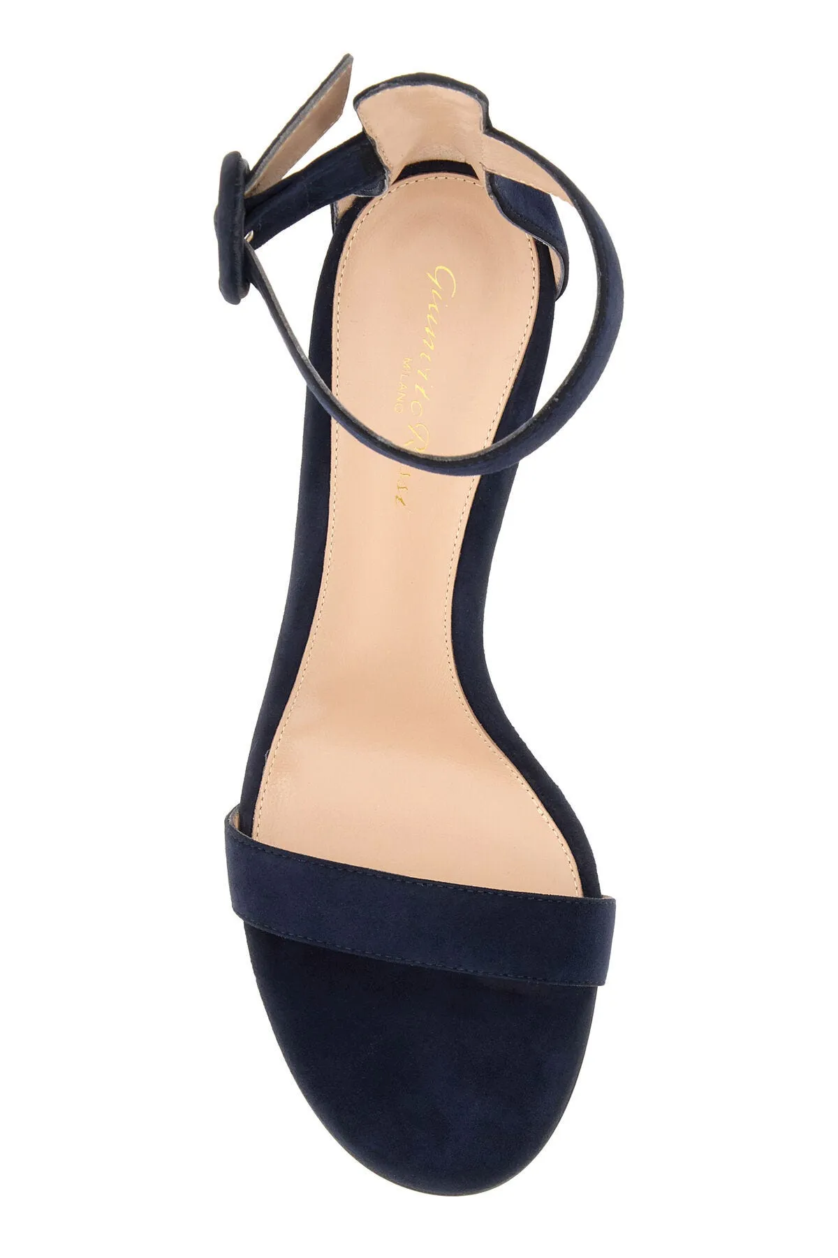 Midnight blue suede Portofino 85 sandals     