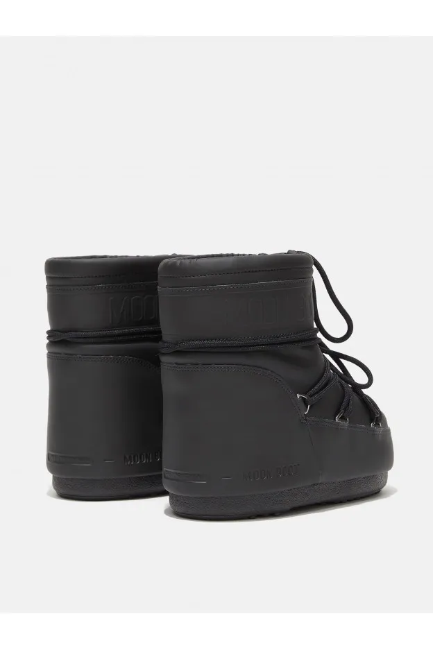   Moon Boot     Moon Boot Icon Low Rubber BLACK in Gomma    