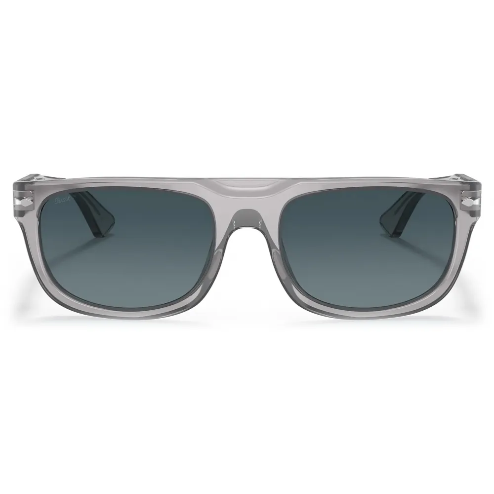 Persol - PO3271S - Exclusive - Grigio Trasparente / Azzurre Polarizzate Sfumate - Occhiali da Sole - Persol Eyewear