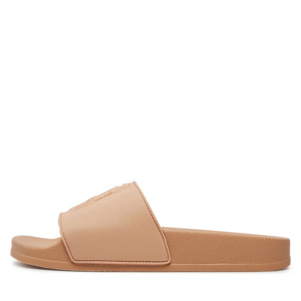 Scarpe Donna LIU JO Kos 16 Ciabatte in Gomma color Peach con Maxi Logo
