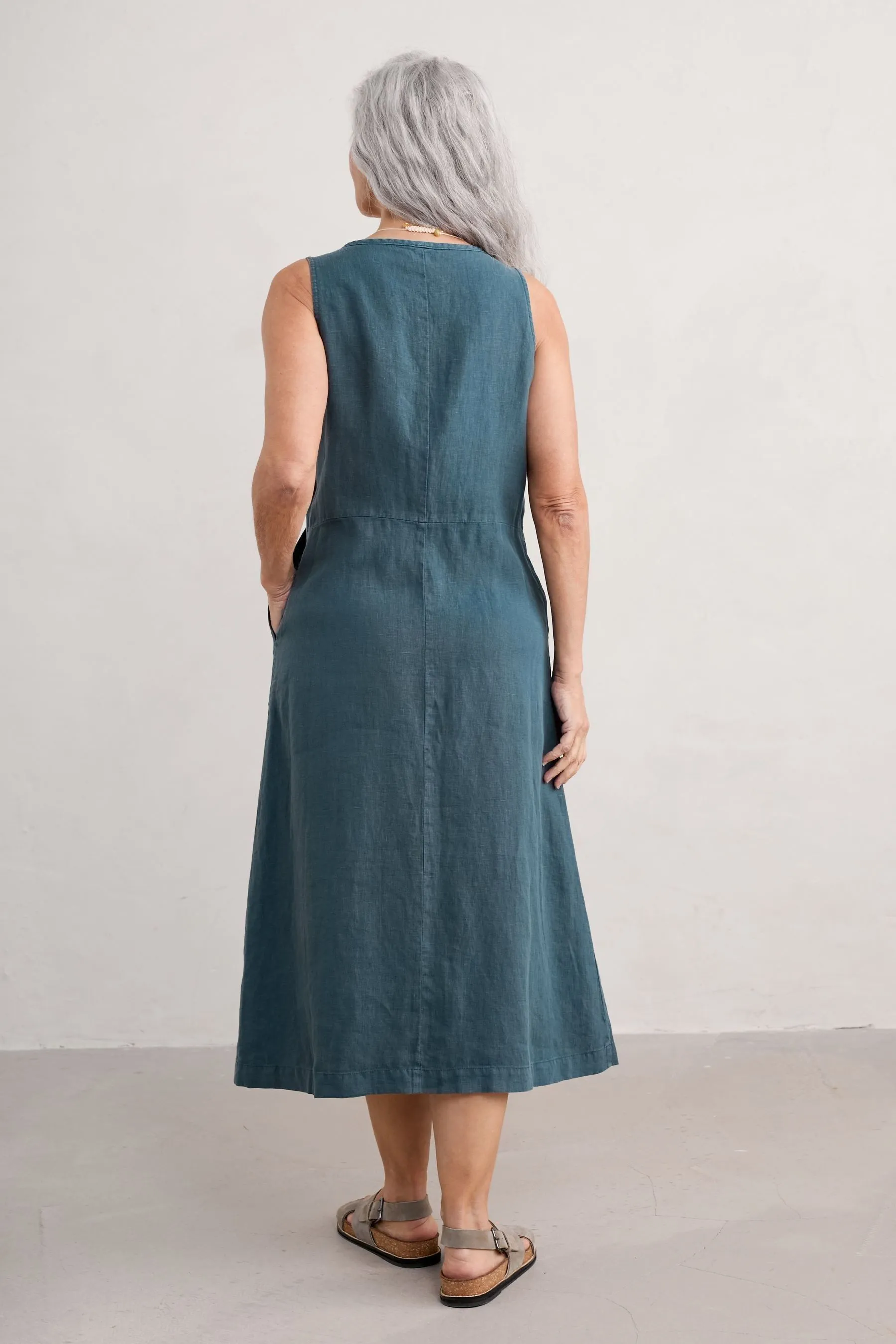 Seasalt Cornwall - Tamsyn - Abito midi in jersey con scollo a V    