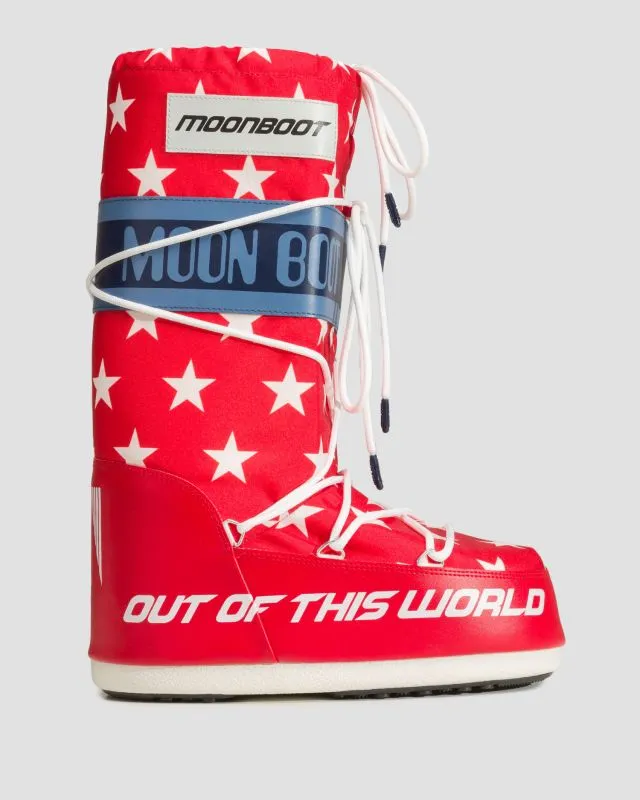 Śniegowce damskie Tecnica Moon Boot Icon Retrobiker Czerwone 14028600-3