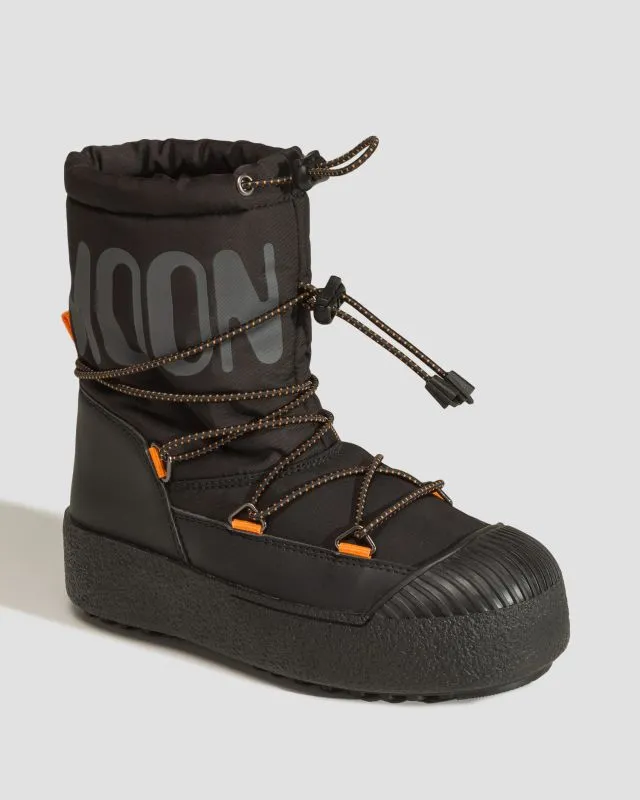 Śniegowce dziecięce Moon Boot Jtrack Polar Czarne 34300500D-1
